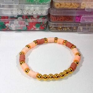 Handmade Clay Bead Bracelet Jewelry Women Teens (104)